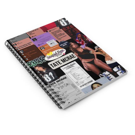 Tate Mcrae Notebook Journal | Tate Mcrae Fan Gift | Tate Mcrae Mug | Think Later Tour | Tate Mcrae Fan | Popstar Retro Merch | Eras Tour