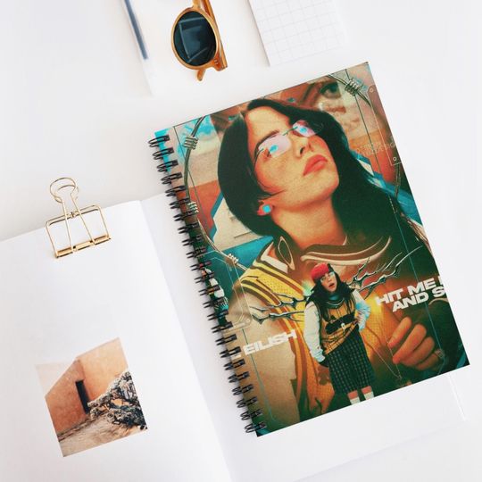 Billie Eilish Spiral Notebook - Ruled Line