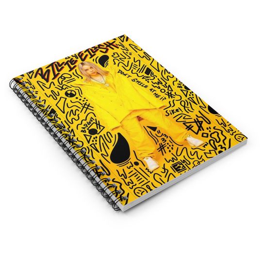 Billie Eilish Spiral Notebook - Ruled Line