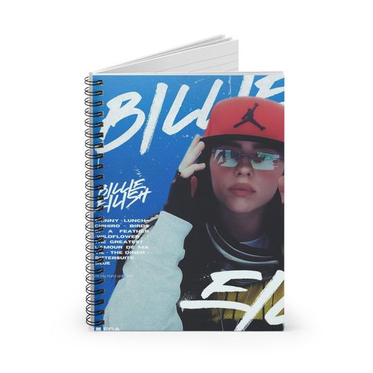 Billie Eilish Spiral Notebook - Ruled Line