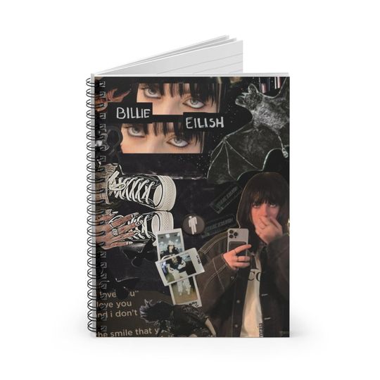 Billie Eilish Spiral Notebook - Ruled Line