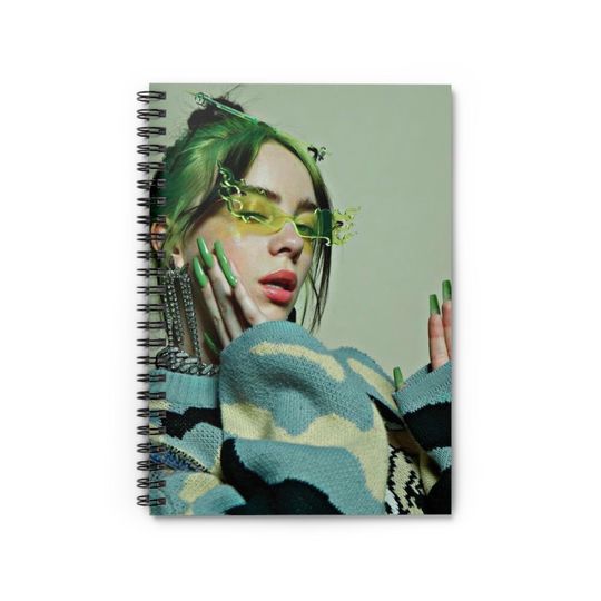 Billie Eilish Spiral Notebook - Ruled Line