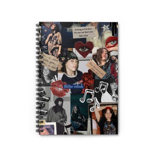 Billie Eilish Spiral Notebook - Ruled Line