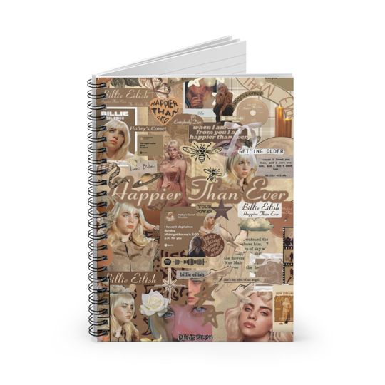Billie Eilish Spiral Notebook - Ruled Line