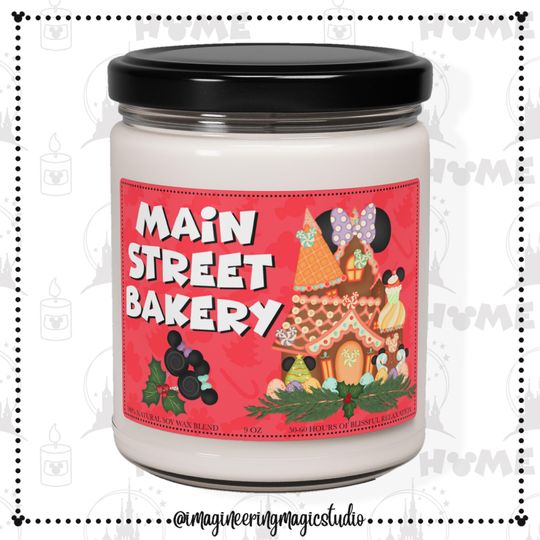 MAIN STREET BAKERY Scented Candles | Christmas Gift | Christmas Decor | Xmas Holiday