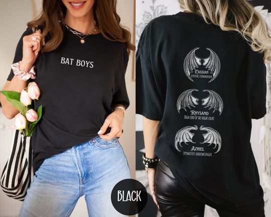 OFFICIALLY LICENSED ACOTAR Bat Boys Shirt, Illyrian Night Court