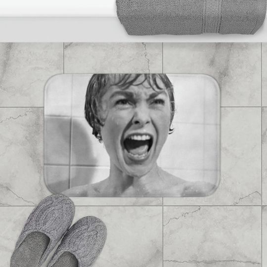 Psycho Bath Mat Horror Movie Decor