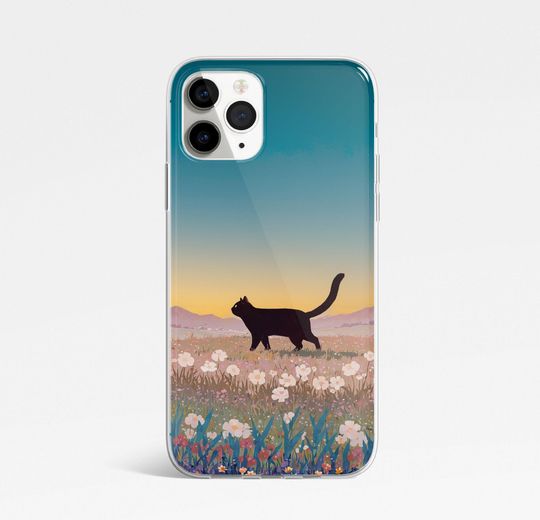 Funny Cat Phone Case Cat Meme Cat lover Cute Cat Art Cover For iPhone 16 Pro, 14, 15, 13, 12, 11, XR Samsung S24, S23, A55, A54, Pixel 8 Pro
