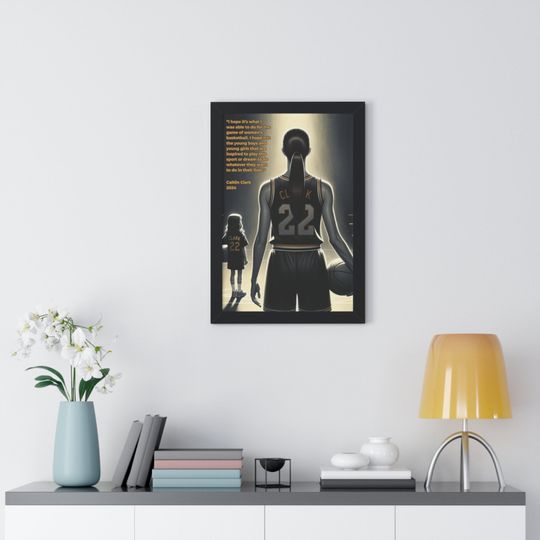 Caitlin Clark Poster | Basketball Quotes Framed