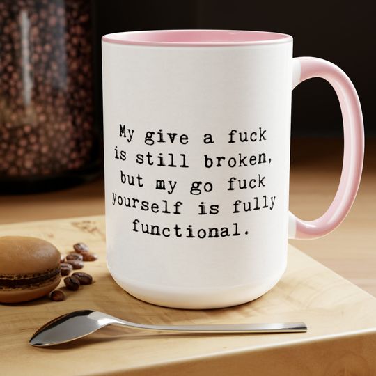 "Fully Functional" Two-Tone Coffee Mugs