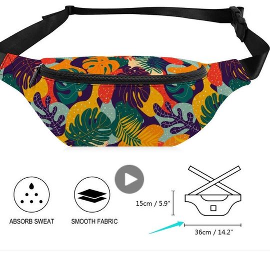 Personalize Dog Fanny Pack Summer Trip Crossbag Birthday Gift