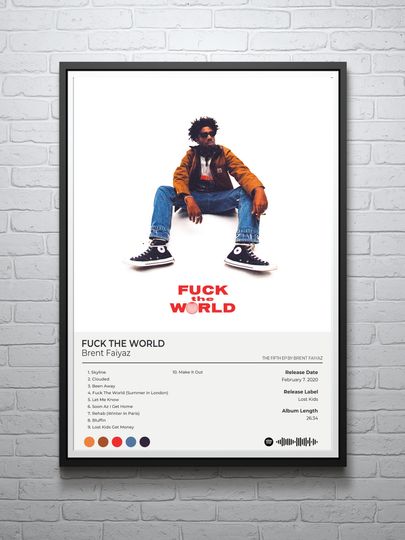 Brent Faiyaz - F*ck The World Album Poster