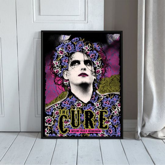 The Cure Dallas May 13, 2023 Poster Tour 2023 Poster