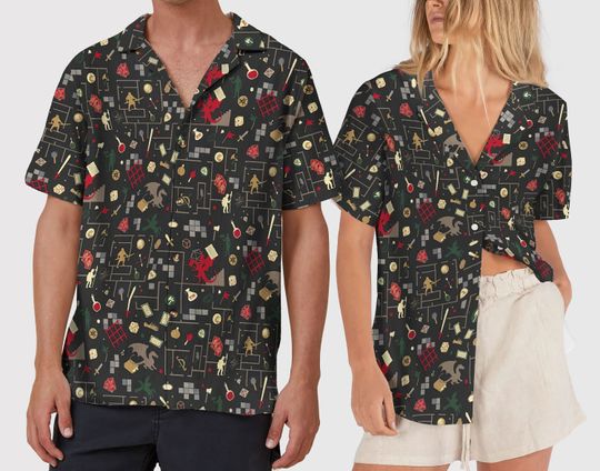 Dungeons and Dragons Vintage Hawaiian Shirt