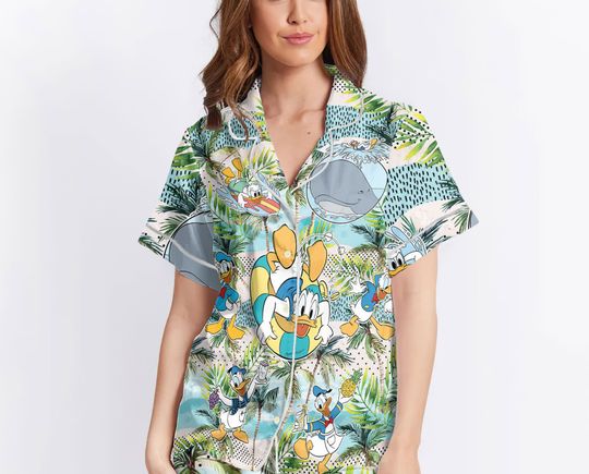 Disneyland Donald Duck Pajamas, Aloha Donald Duck Pajamas Sets