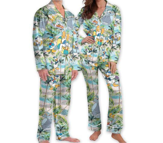 Disneyland Donald Duck Pajamas, Aloha Donald Duck Pajamas Sets