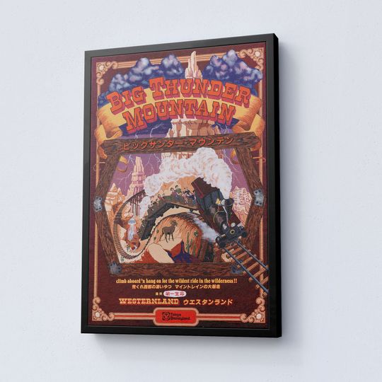 Big Thunder Mountain Tokyo Poster, Tokyo Disney Sea Poster