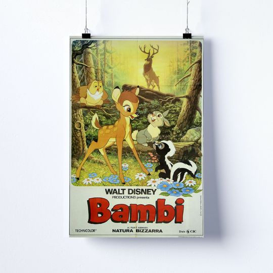 Disney Bambi Movie Poster
