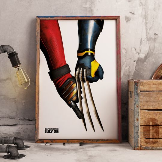 Deadpool & Wolverine 2024 Finger Marvel Studios Poster