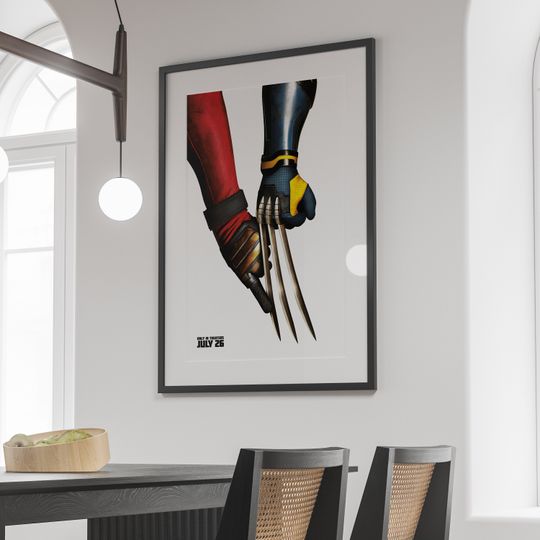 Deadpool & Wolverine 2024 Finger Marvel Studios Poster