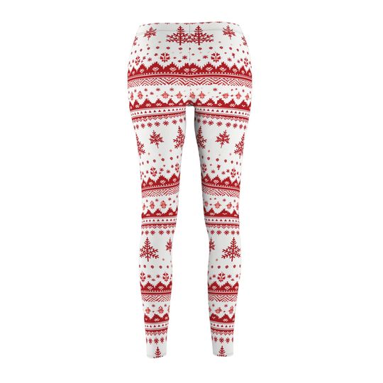 Holiday Sweater Print Leggings – Fun Outfit for Christmas Celebrations