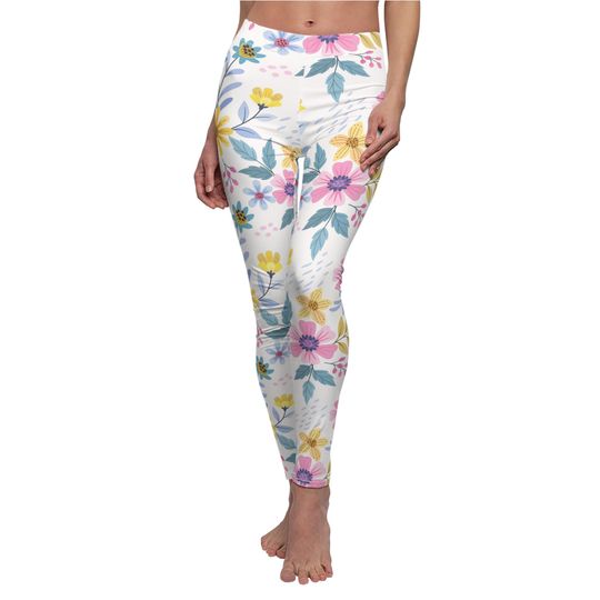 Floral Leggings, Gift for Womens