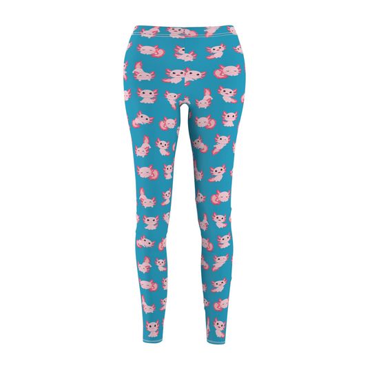 Cozy Cute Axolotl Print Women’s Leggings