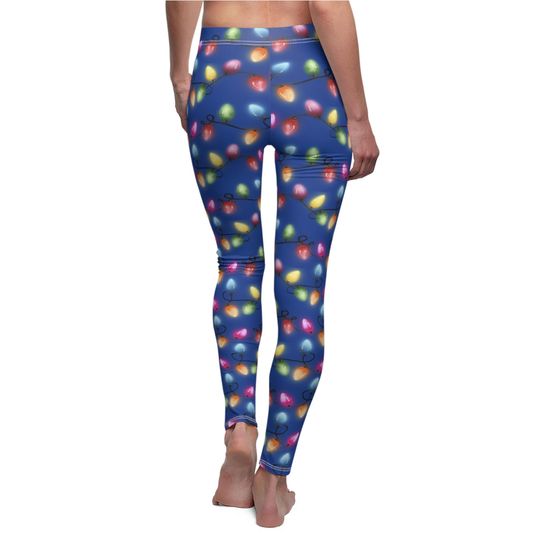 Glowing Christmas String Lights Leggings
