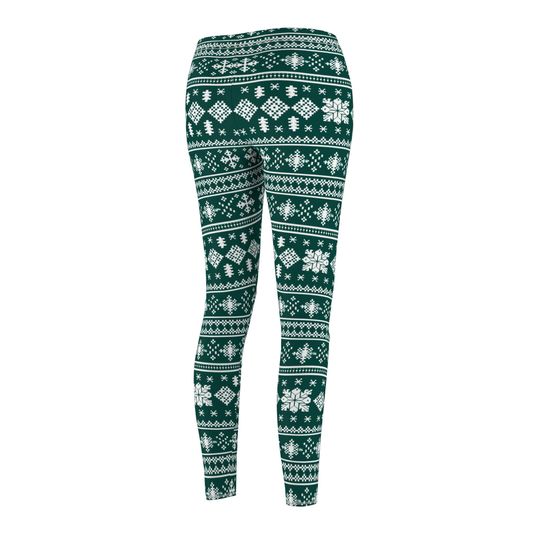 Cozy Christmas Sweater Style Leggings – Perfect for Winter Season
