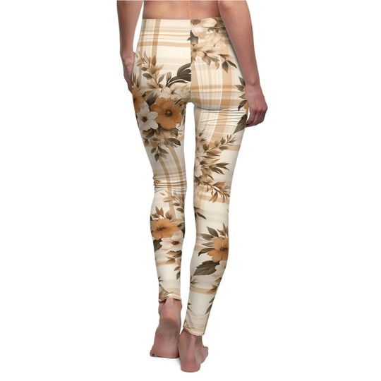 Chic Autumn Plaid Pattern Leggings – Perfect for Daily Outfits