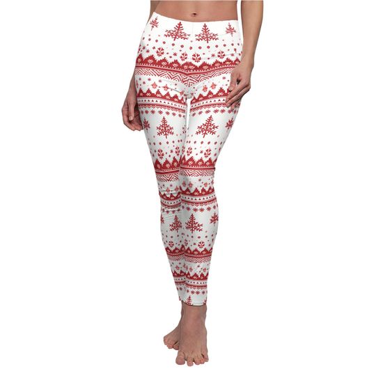Holiday Sweater Print Leggings – Fun Outfit for Christmas Celebrations