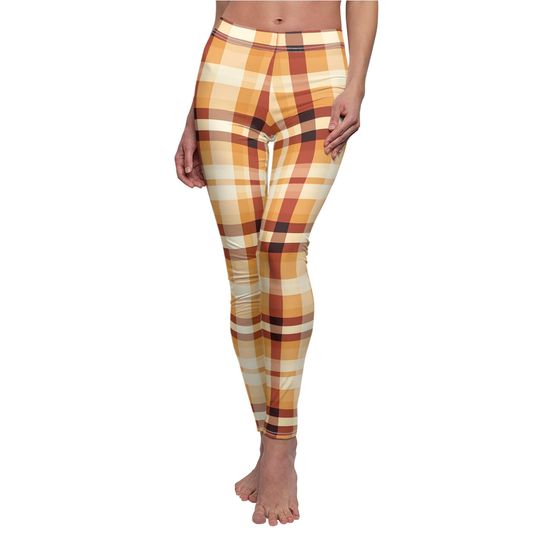 Cozy Plaid Leggings – Lovely Style for Autumn Days