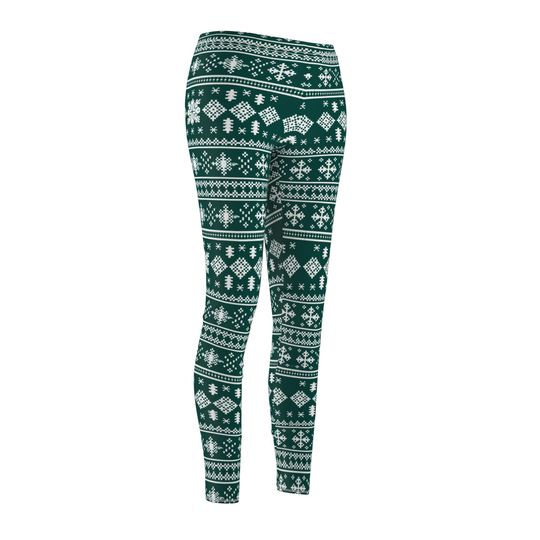 Cozy Christmas Sweater Style Leggings – Perfect for Winter Season