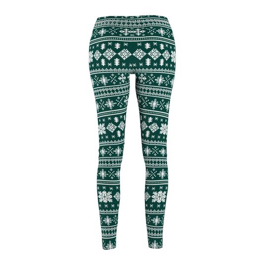 Cozy Christmas Sweater Style Leggings – Perfect for Winter Season