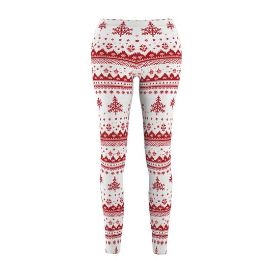 Holiday Sweater Print Leggings – Fun Outfit for Christmas Celebrations