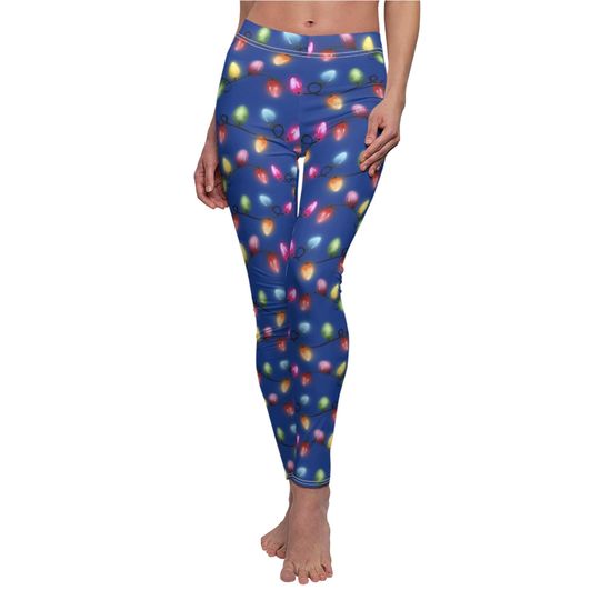 Glowing Christmas String Lights Leggings