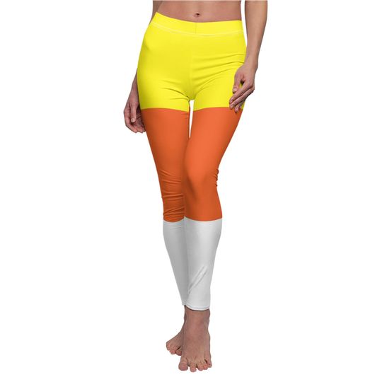 Candy Corn Halloween Themed Women’s Leggings