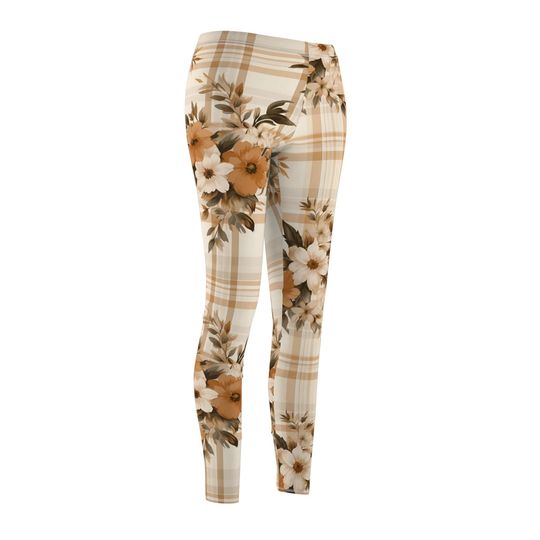 Chic Autumn Plaid Pattern Leggings – Perfect for Daily Outfits