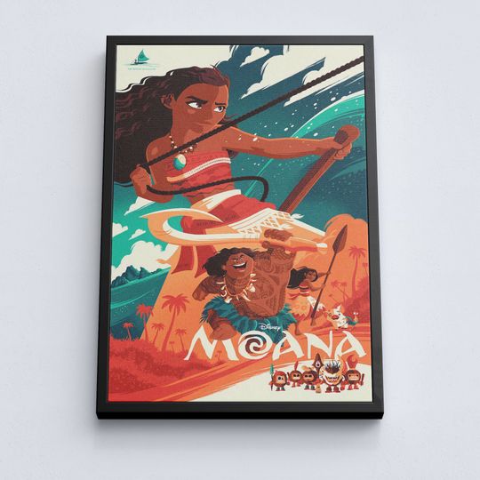 Vintage Disney Moana Premium Matte Vertical Poster