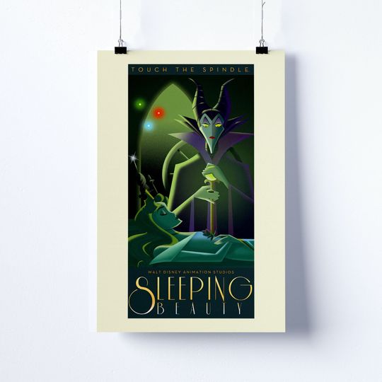 Vintage Disneyland Sleeping Beauty Attraction Poster