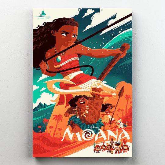Vintage Disney Moana Premium Matte Vertical Poster