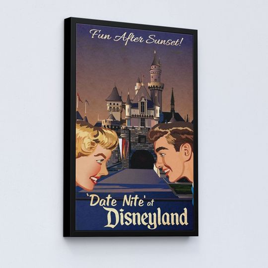 Fun after Sunset Poster, Date Nite at Disneyland Poster