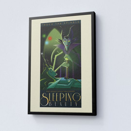 Vintage Disneyland Sleeping Beauty Attraction Poster