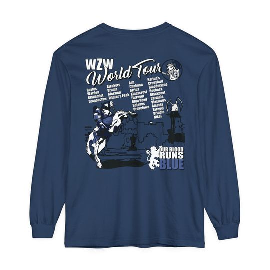 WZW World Tour Long Sleeve on Comfort Colors
