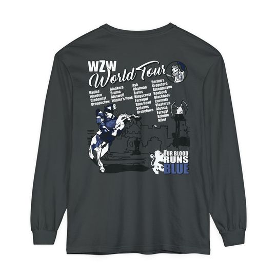 WZW World Tour Long Sleeve on Comfort Colors