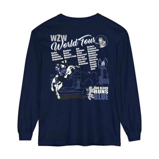 WZW World Tour Long Sleeve on Comfort Colors