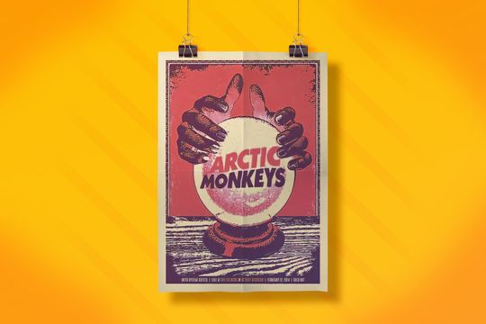 Arctic Monkeys Poster,Arctic Monkeys Retro Poster