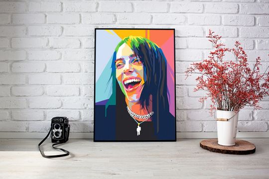 Billie Eilish Poster,Billie Eilish Pop Art Poster
