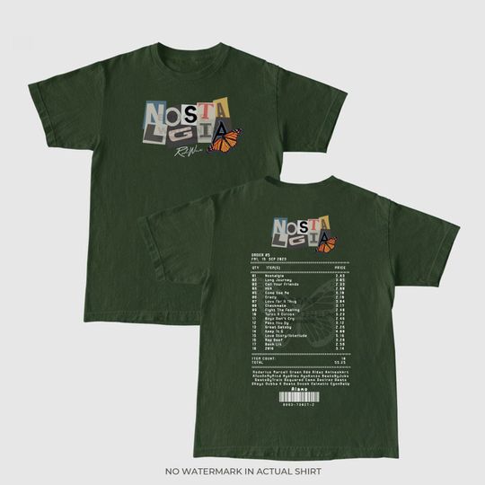 Rod-wave Nostalgia album tracklist Shirt