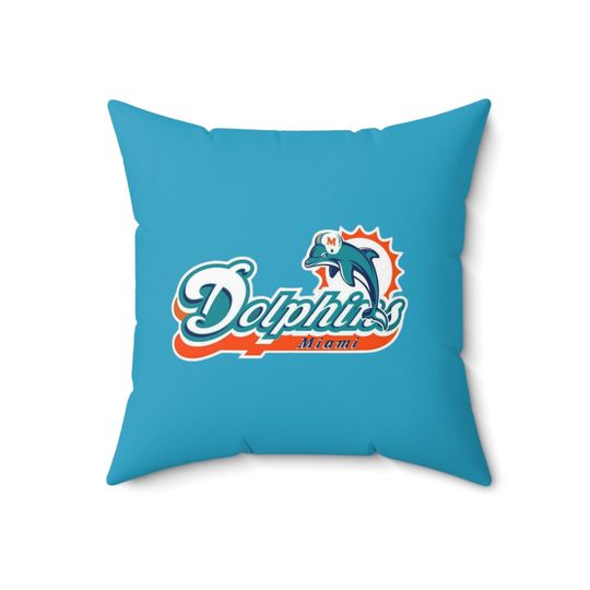 Miami dolphins Throw Pillow